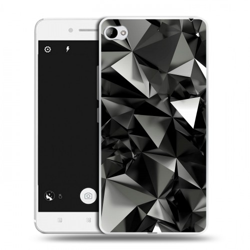 Дизайнерский пластиковый чехол для Lenovo S90 Черные кристаллы