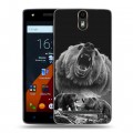 Дизайнерский силиконовый чехол для Wileyfox Storm Схватка медведей