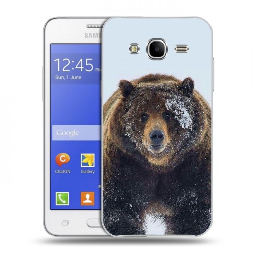 Дизайнерский силиконовый чехол для Samsung Galaxy J7 Медведь
