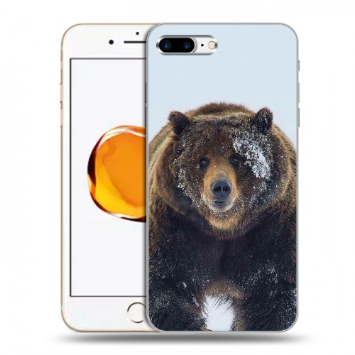 Дизайнерский силиконовый чехол для Iphone 7 Plus / 8 Plus Медведь