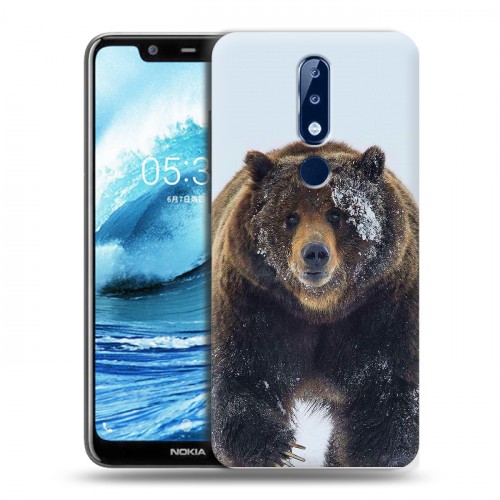 Дизайнерский силиконовый чехол для Nokia 5.1 Plus Медведь