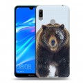 Дизайнерский пластиковый чехол для Huawei Y6 (2019) Медведь