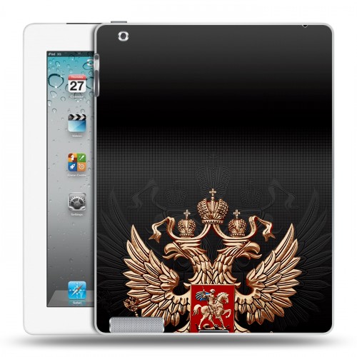 Дизайнерский пластиковый чехол для Ipad 2/3/4 Герб России