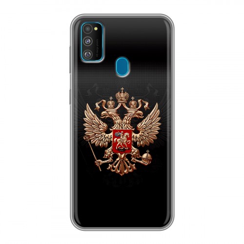 Дизайнерский силиконовый чехол для Samsung Galaxy M30s Герб России