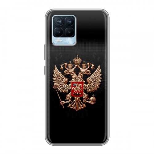 Дизайнерский силиконовый чехол для Realme 8 Герб России