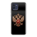 Дизайнерский силиконовый чехол для Samsung Galaxy A03 Герб России