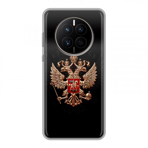 Дизайнерский силиконовый с усиленными углами чехол для Huawei Mate 50 Герб России