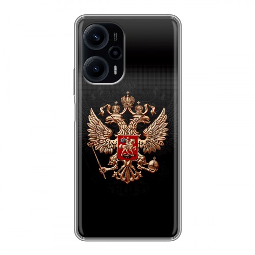 Дизайнерский силиконовый чехол для XIaomi Poco F5 Герб России