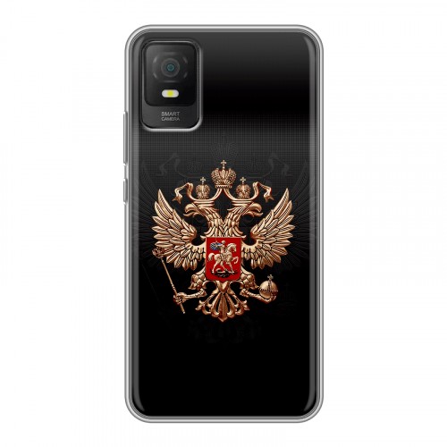 Дизайнерский силиконовый чехол для TCL 403 Герб России