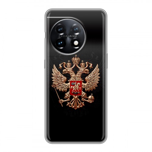 Дизайнерский силиконовый чехол для OnePlus 11 Герб России