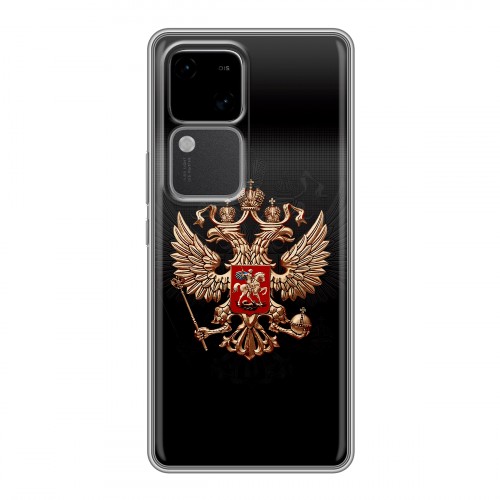 Дизайнерский силиконовый чехол для Vivo V30 5G Герб России