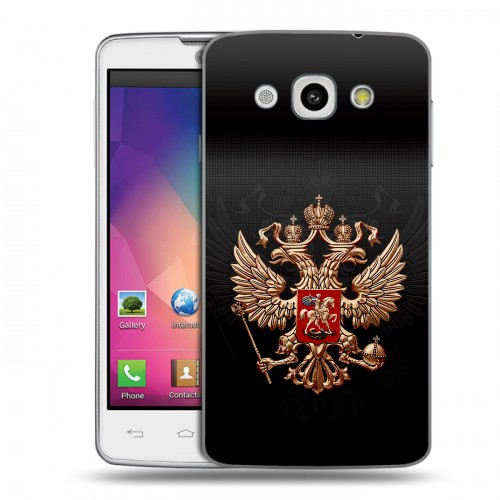 Дизайнерский пластиковый чехол для LG L60 Герб России