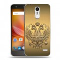 Дизайнерский пластиковый чехол для ZTE Blade X5 Флаг и герб России