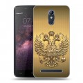 Дизайнерский силиконовый чехол для Homtom HT17 Флаг и герб России