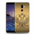 Дизайнерский пластиковый чехол для Nokia 7 Plus Флаг и герб России