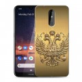 Дизайнерский силиконовый чехол для Nokia 3.2 Флаг и герб России