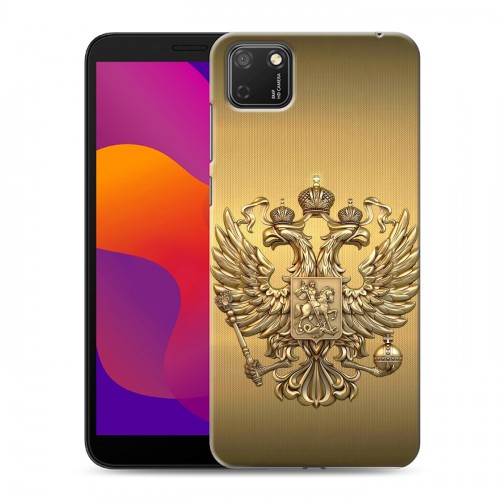 Дизайнерский силиконовый чехол для Huawei Honor 9S Флаг и герб России
