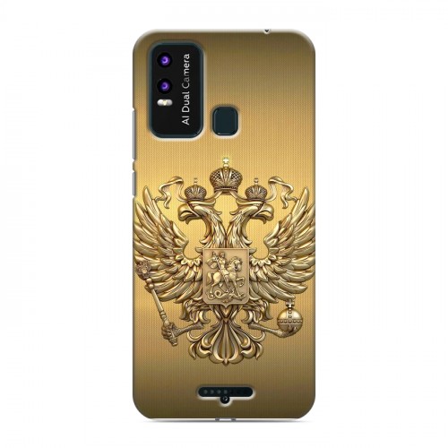 Дизайнерский пластиковый чехол для BQ 6630L Magic L Флаг и герб России