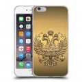 Дизайнерский силиконовый чехол для Iphone 6 Plus/6s Plus Флаг и герб России