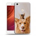 Дизайнерский пластиковый чехол для Xiaomi RedMi Note 5A Pro Собака и котенок