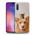 Дизайнерский силиконовый с усиленными углами чехол для Xiaomi Mi9 Собака и котенок