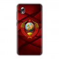 Дизайнерский силиконовый чехол для ZTE Blade A3 (2019) Герб СССР