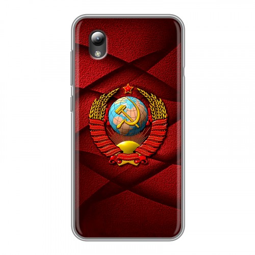 Дизайнерский силиконовый чехол для ZTE Blade A3 (2019) Герб СССР