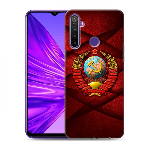 Дизайнерский силиконовый чехол для Realme 5 Герб СССР