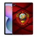 Дизайнерский силиконовый чехол для Samsung Galaxy Tab S6 Lite Герб СССР