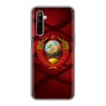 Дизайнерский силиконовый с усиленными углами чехол для Realme 6 Герб СССР