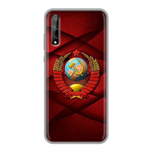 Дизайнерский силиконовый чехол для Huawei Y8p Герб СССР