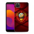 Дизайнерский силиконовый чехол для Huawei Honor 9S Герб СССР