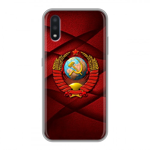 Дизайнерский силиконовый чехол для Samsung Galaxy M01 Герб СССР