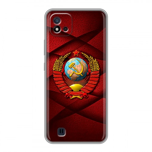 Дизайнерский силиконовый чехол для Realme C20 Герб СССР