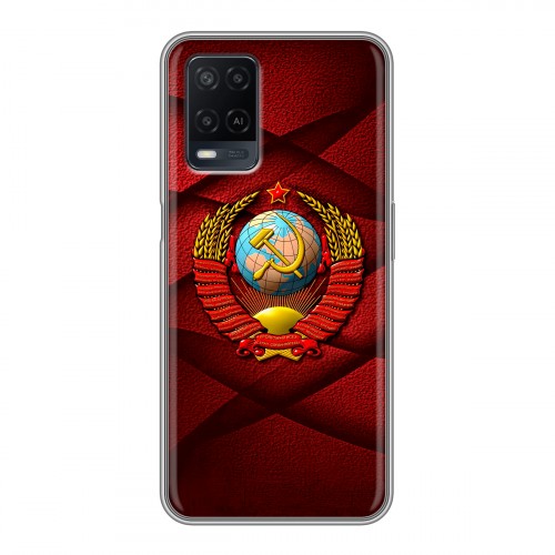 Дизайнерский силиконовый чехол для OPPO A54 Герб СССР