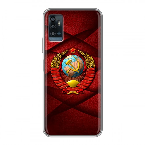 Дизайнерский силиконовый чехол для ZTE Blade A71 Герб СССР