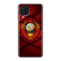 Дизайнерский силиконовый чехол для Samsung Galaxy A22 Герб СССР