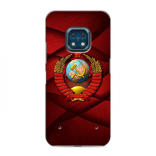 Дизайнерский силиконовый с усиленными углами чехол для Nokia XR20 Герб СССР