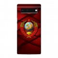 Дизайнерский силиконовый чехол для Google Pixel 6 Герб СССР