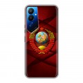 Дизайнерский силиконовый чехол для Tecno Pova 4 Герб СССР