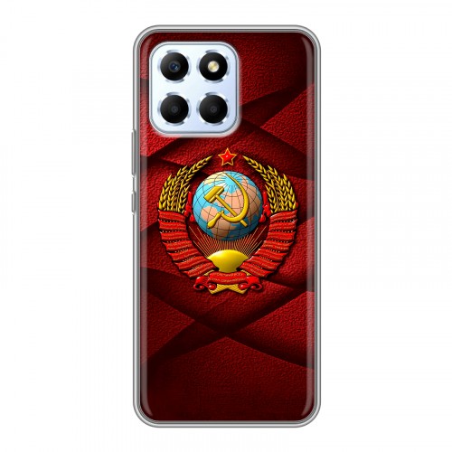 Дизайнерский силиконовый с усиленными углами чехол для Huawei Honor X6 Герб СССР