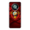 Дизайнерский силиконовый с усиленными углами чехол для Huawei Nova Y90 Герб СССР