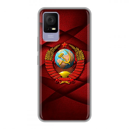 Дизайнерский силиконовый чехол для TCL 405 Герб СССР
