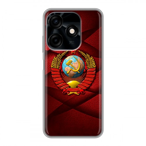 Дизайнерский силиконовый чехол для Tecno Spark 10C Герб СССР