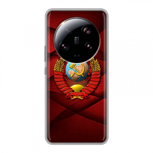 Дизайнерский силиконовый чехол для Xiaomi 13 Ultra Герб СССР