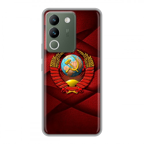 Дизайнерский силиконовый чехол для Vivo V29e Герб СССР