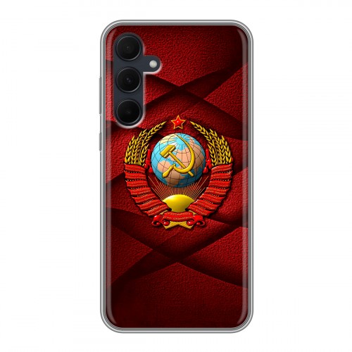 Дизайнерский силиконовый чехол для Samsung Galaxy A35 Герб СССР