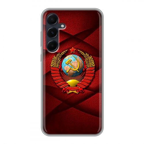 Дизайнерский силиконовый чехол для Samsung Galaxy A55 Герб СССР