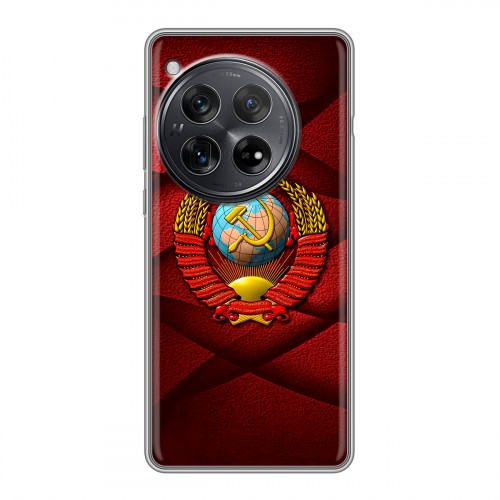 Дизайнерский силиконовый чехол для OnePlus 12 Герб СССР