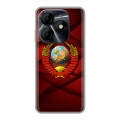 Дизайнерский силиконовый чехол для Itel P55 4G Герб СССР